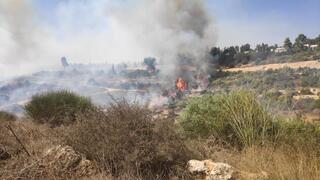 שריפה ליד קריית יערים