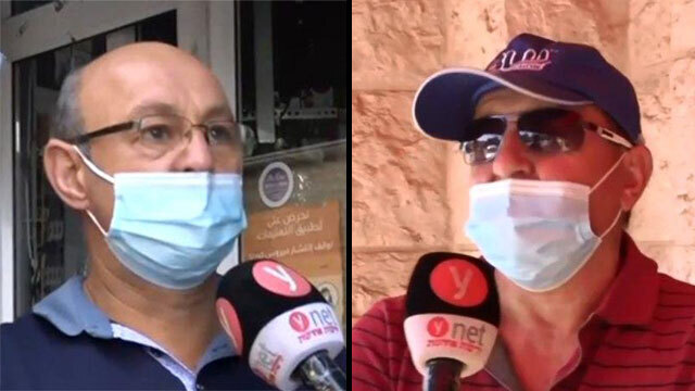 פייסל אבו סאלח וזיד עוויידאת, בעלי עסקים במג'דל שמס (צילום: אביהו שפירא) בעלי עסקים במג'דל שמס