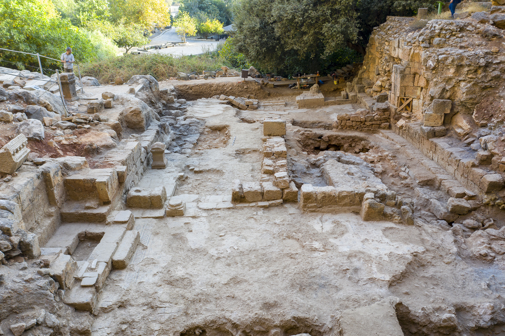 הכנסייה שנחשפה בשמורה (צילום: משלחת חפירות הבניאס) הכנסייה שנחשפה בשמורה