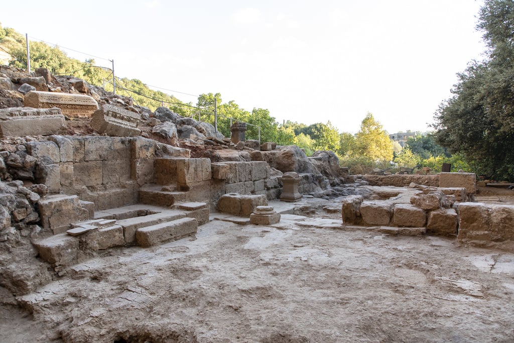 הכנסייה שנחשפה (צילום: משלחת חפירות הבניאס) הכנסייה שנחשפה