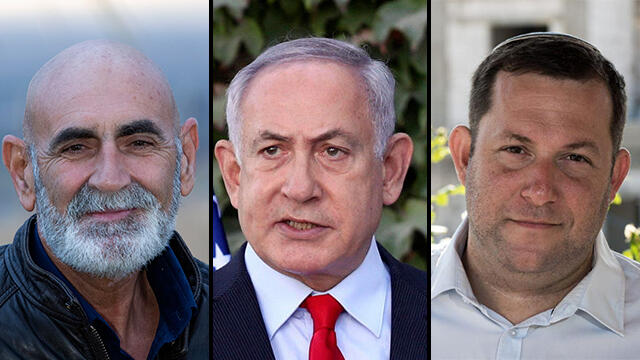 דגן ואלחייני. הודרו מהפגישה (צילום: נור דותן, אמיל סלמן, עמית שאבי) יוסי דגן בנימין נתניהו דוד אלחייני