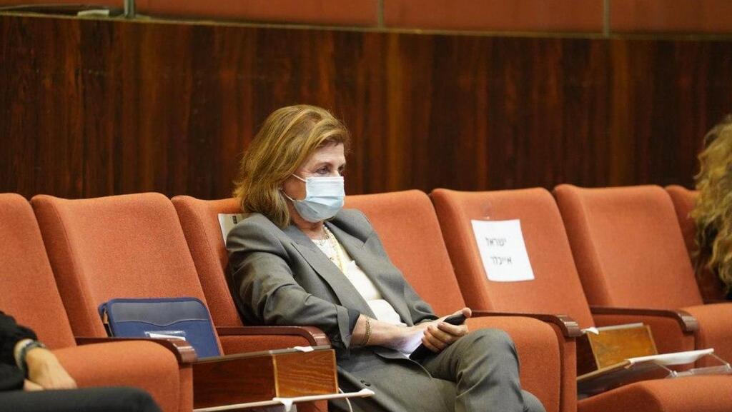הבת דליה רבין בישיבה המיוחדת בכנסת (צילום: שמוליק גרוסמן, דוברות הכנסת ) דליה רבין
