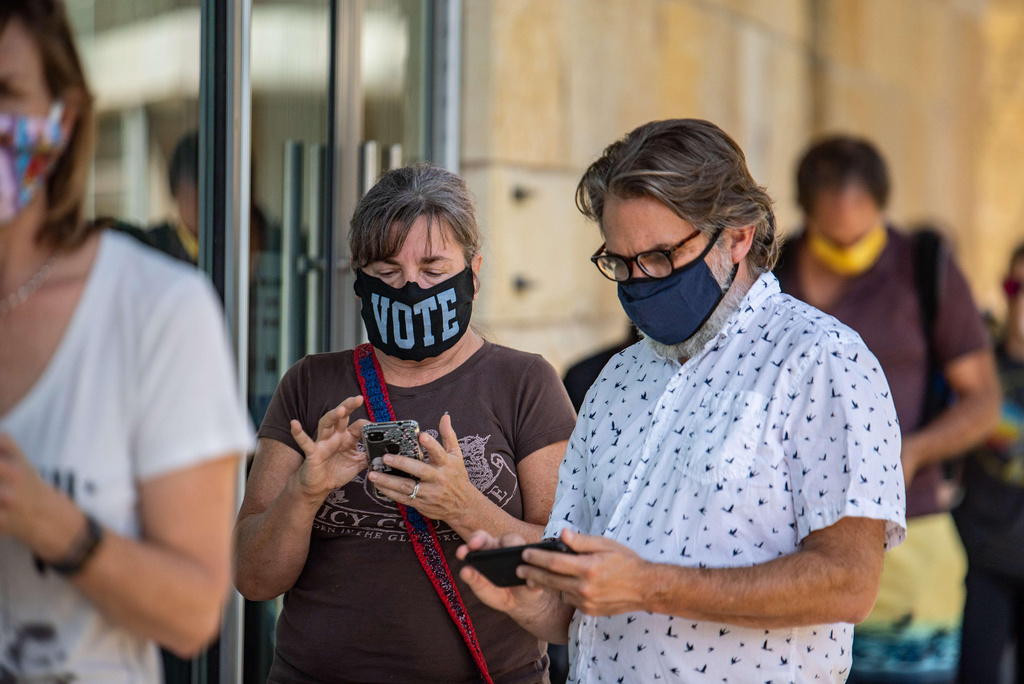 קלפיות באוסטין, טקסס (צילום: AFP) קלפיות באוסטן