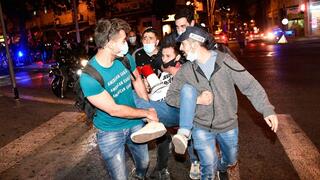 עימותים עם שוטרים בצעדת המחאה נגד בנימין נתניהו בירושלים