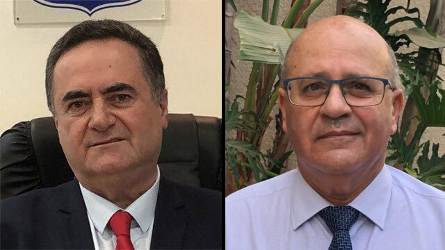 פרופ' חזי לוי והשר ישראל כץ. "מנותק מהמציאות" (צילום: גיל יוחנן) חזי לוי ישראל כץ