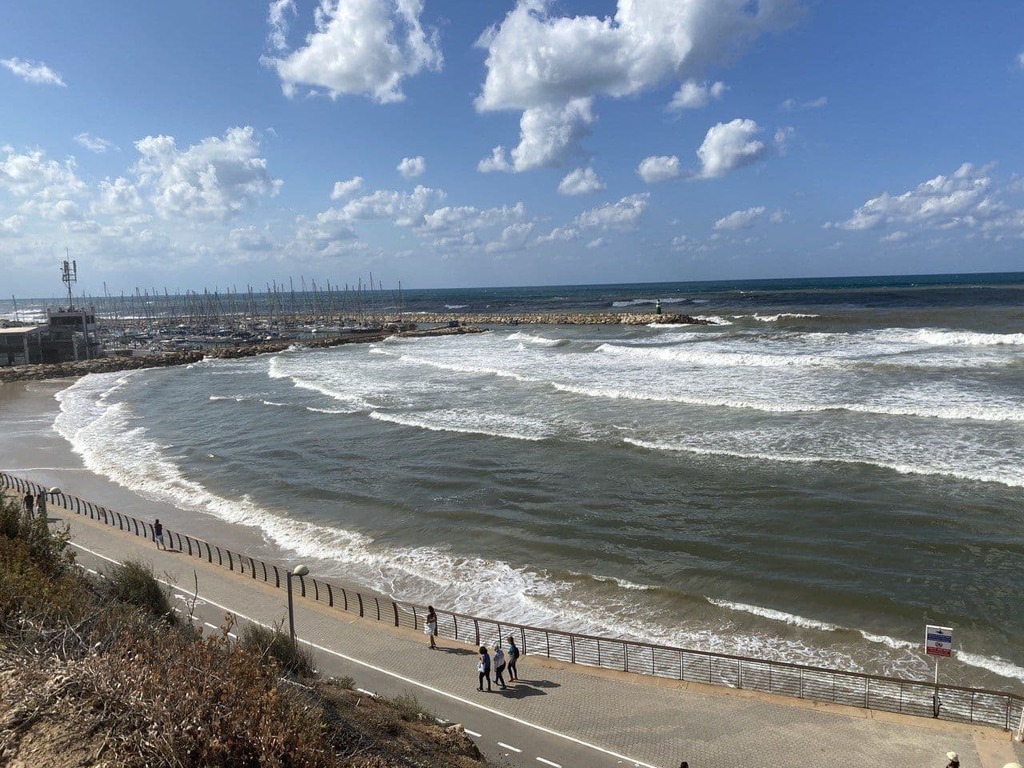 זיהום בחופי תל אביב, החודש (צילום: מוטי קמחי) זיהום בחופי תל אביב
