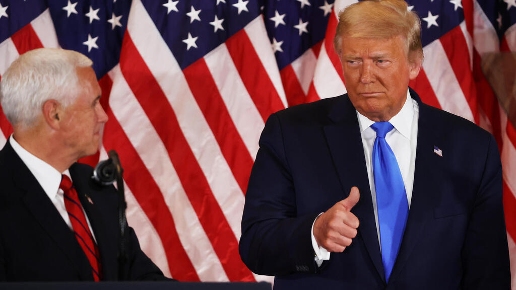 U.S. President Donald Trump and Vice President Pence during a post-election speech (Photo: Getty Images) U.S. President Donald Trump and Vice President Pence during a post-election speech