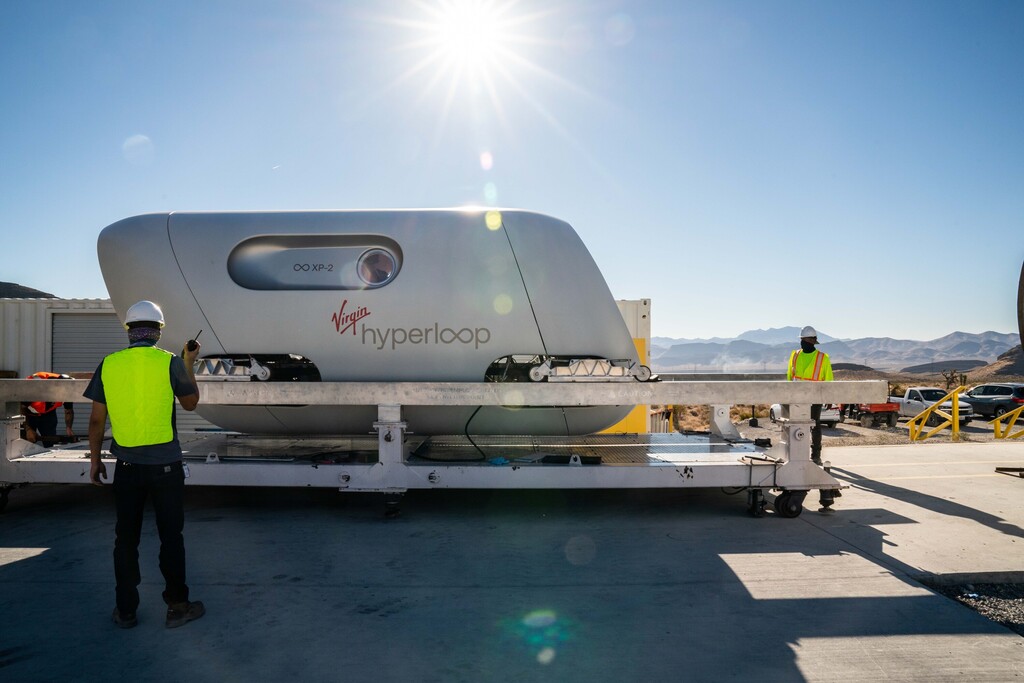 מבט מבחוץ (צילום: Virgin Hyperloop) וירג'ין הייפרלופ