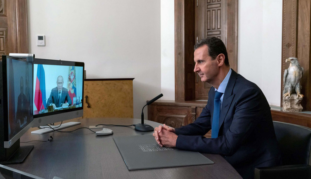 בשאר אל אסד סוריה שיחה עם ולדימיר פוטין נובמבר 2020