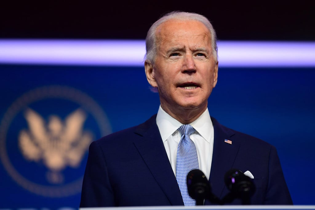 U.S. President-elect Joe Biden speaks from Delaware on Tuesday as he introduces his national security team (Photo: AFP) ג'ו ביידן