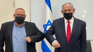 ראש הממשלה, בנימין נתניהו, ויו"ר ההסתדרות, ארנון בר-דוד