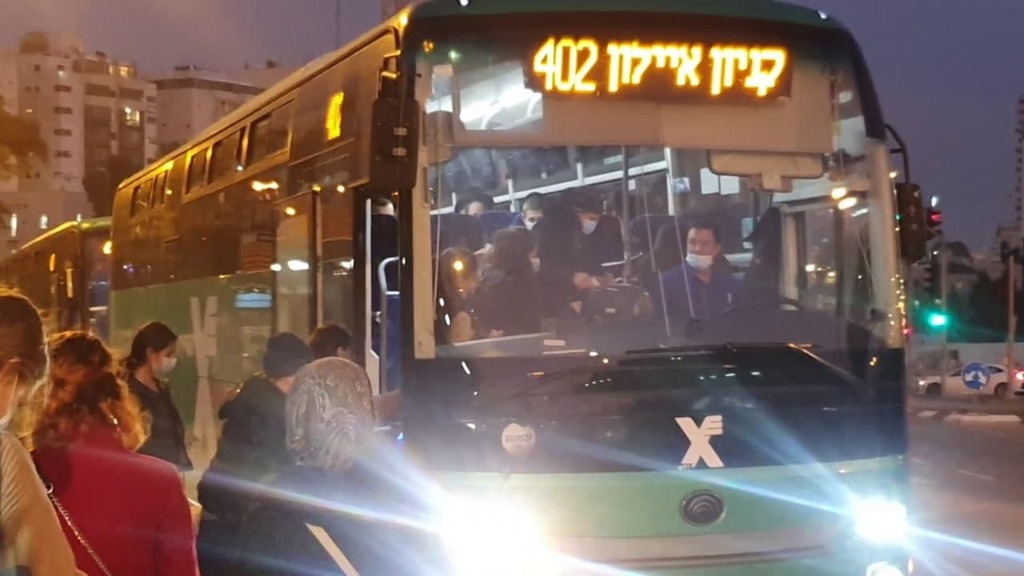 עומסים בתחבורה הציבורית בירושלים
