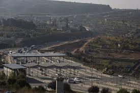 The highway and border crossing outside Bethlehem 