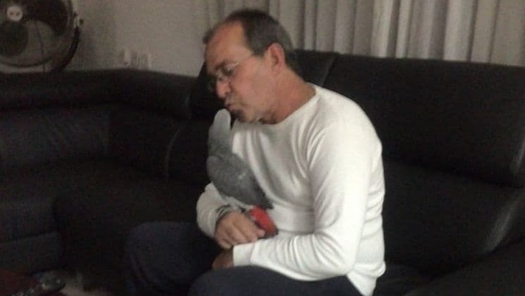 דוד עם התוכי שהפך למזכרת חיה דוד אזולאי