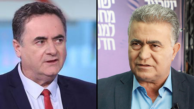 לחצו על חידוש המסחר. פרץ וכץ (צילום: אבי מועלם, דנה קופל) חצי חצי ישראל כץ ואמיר פרץ