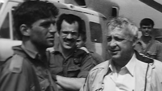 בגין ושרון על הבופור. מתוך "לבנון"