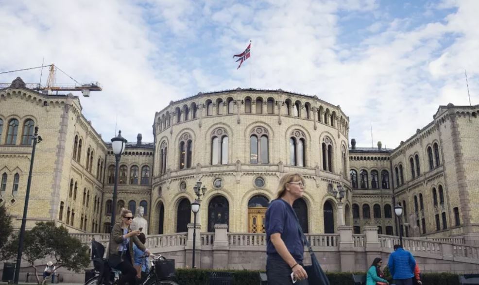 The Norwegian Parliament in Downton Oslo, Norway