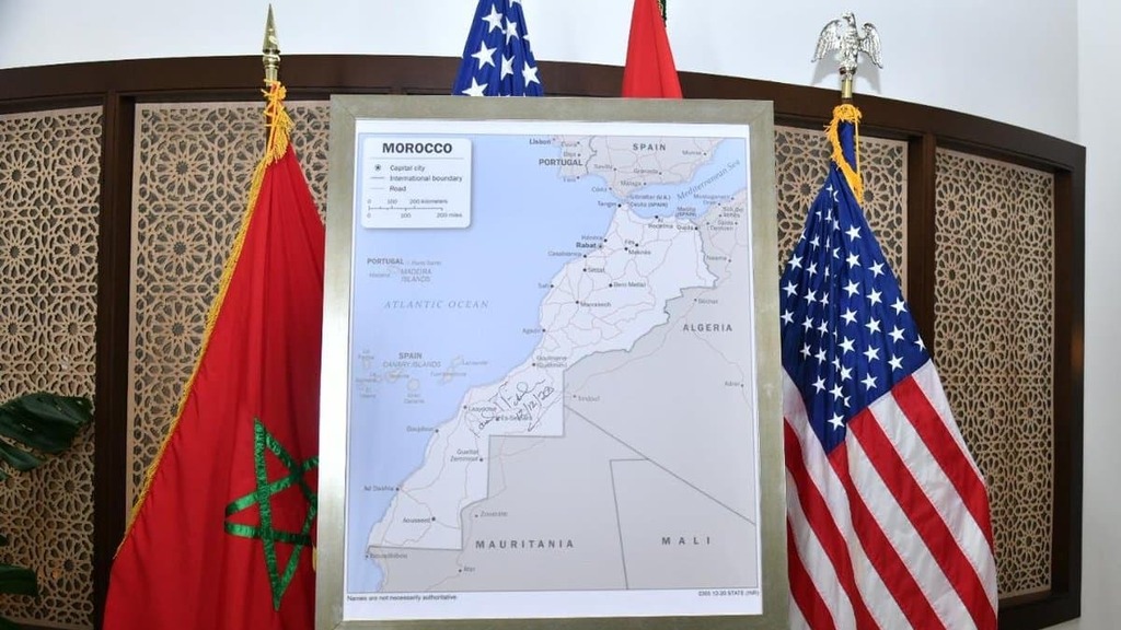 Morocco unveils a new map following U.S. recognition of its sovereignty over Wester Sahara מפה חדשה של מרוקו לאחר שארצות הברית הכירה בריבונותה על סהרה המערבית