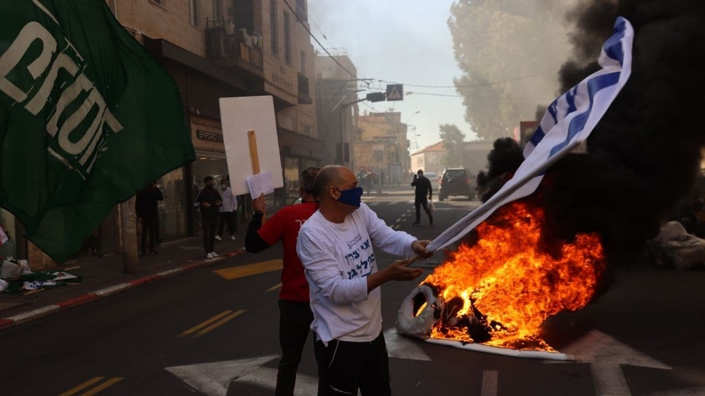 צילום: מוטי קמחי הפגנה ביפו של העצמאים