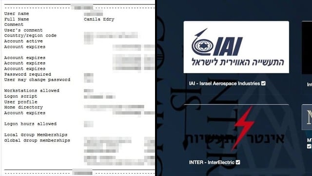 הפרטים שפרסמה קבוצת הסייבר האיראנית Pay2key