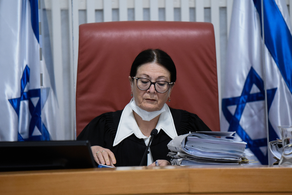 נשיאת העליון אסתר חיות (צילום: שלו שלום) בית המשפט העליון: דיון ב-15 עתירות נגד חוק יסוד: ישראל – מדינת הלאום של העם היהודי