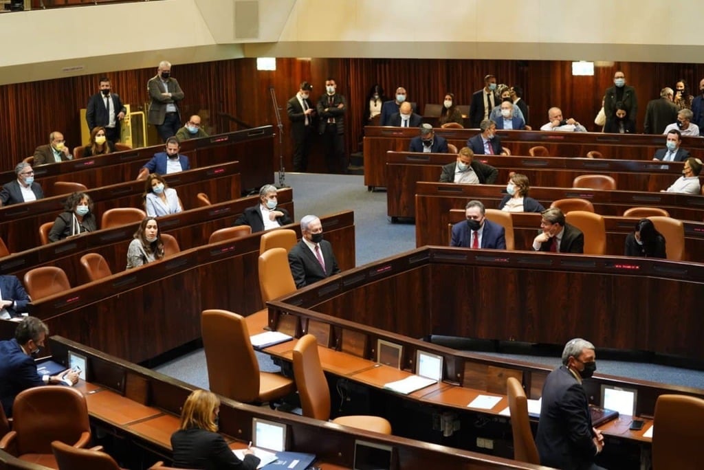 ארכיון (צילום: דוברות הכנסת) נתניהו באולם הכנסת