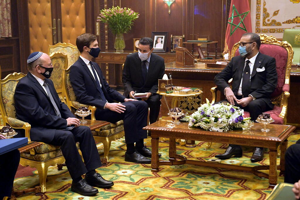 פגישת מאיר בן שבת וג'ארד קושנר עם מלך מרוקו מוחמד השישי