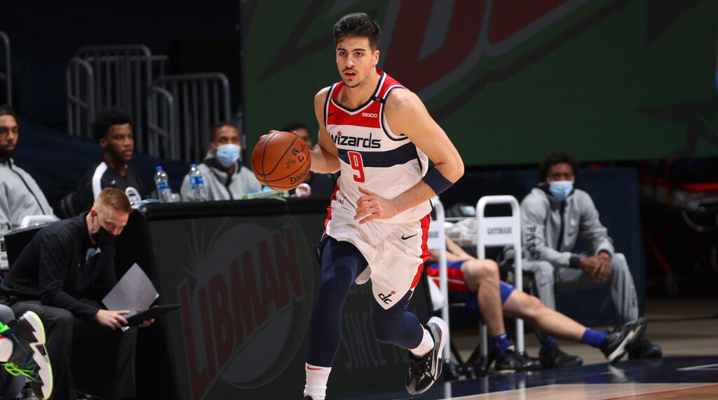 Deni Avdija plays in a preseason game for the Washington Wizards (Photo: Courtesy) Deni Avdija plays in a preseason game for the Washington Wizards