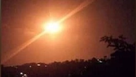 תיעוד מתוך הטלוויזיה הסורית תיעוד מתוך הטלוויזיה הסורית: "יירוט" התקיפה הישראלית