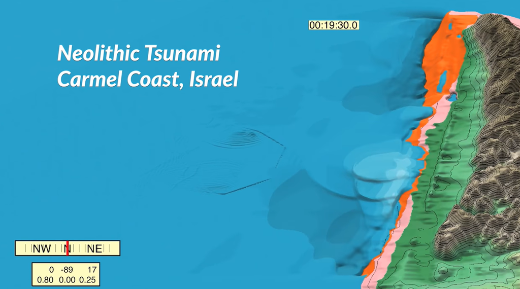 מפת האזורים שנפגעו (צילום: מתוך המחקר) מפת האזורים שנפגעו
