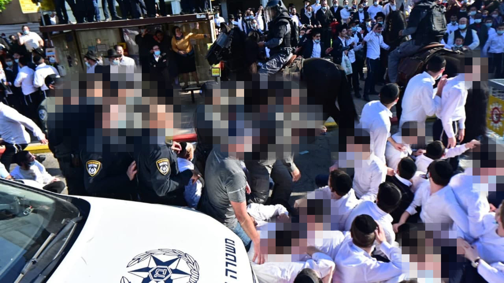 Haredim Clash With Police In Ashdod Over Yeshiva Lockdown Closure