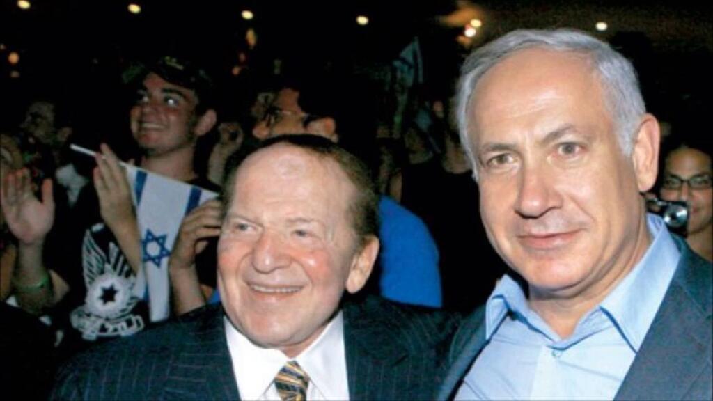 Sheldon Adelson with Prime Minister Benjamin Netanyahu 
