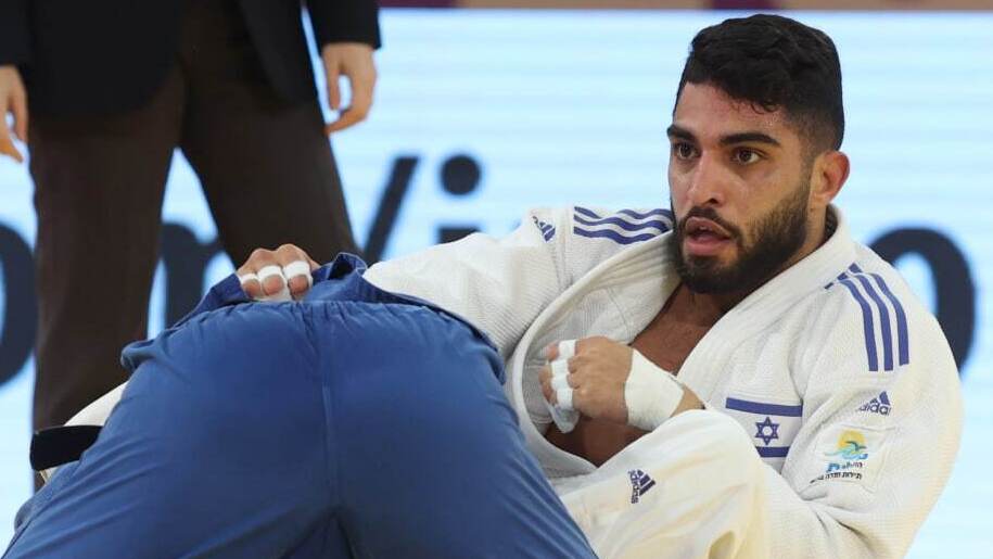 Israeli judoka Tohar Butbul (Photo: Oren Aharoni) טוהר בוטבול