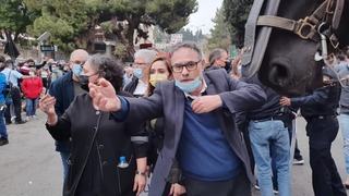 עימותים מחוץ לקופת החולים בנצרת