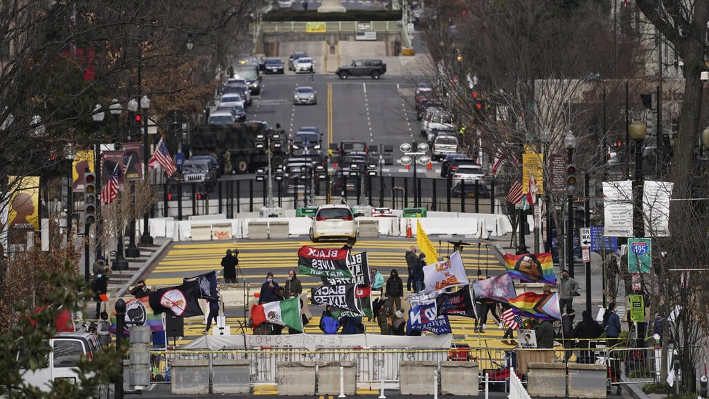 צילום: AP black lives matter plaza וושינגטון ארה"ב