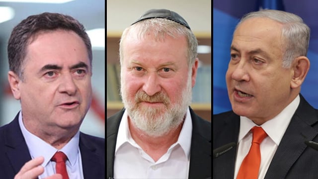 לא קיבלו את חוות דעתו. נתניהו, כץ ומנדלבליט (צילום: אבי מועלם, דנה קופל, אלכס קולומויסקי) בנימין נתניהו, ישראל כץ, אביחי מנדלבליט