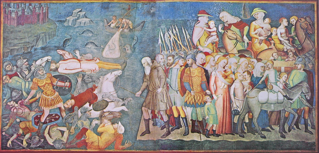 "מעשי ידיי טובעים בים ואתם אומרים שירה?" Bartolo di fredi, 1356 (ויקיפדיה) Bartolo di fredi, 1356