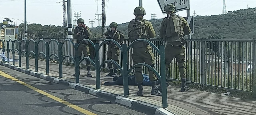 צילום: חדשות צ.ב.מ זירת ניסיון הפיגוע באזור אריאל