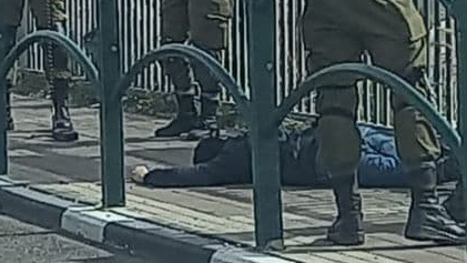 זירת ניסיון הפיגוע באזור אריאל