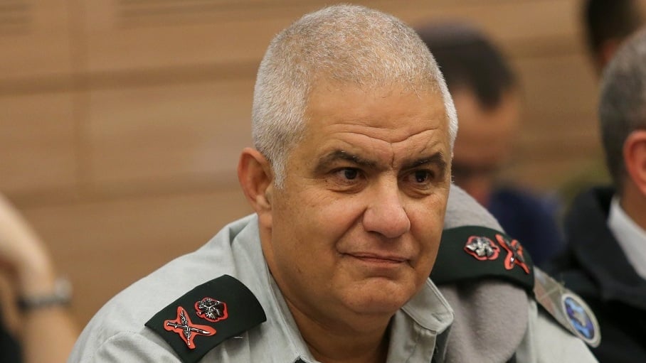 ראש אכ"א לשעבר אלמוז (צילום: אלכס קולומויסקי) ראש אכ"א אלוף מוטי אלמוז