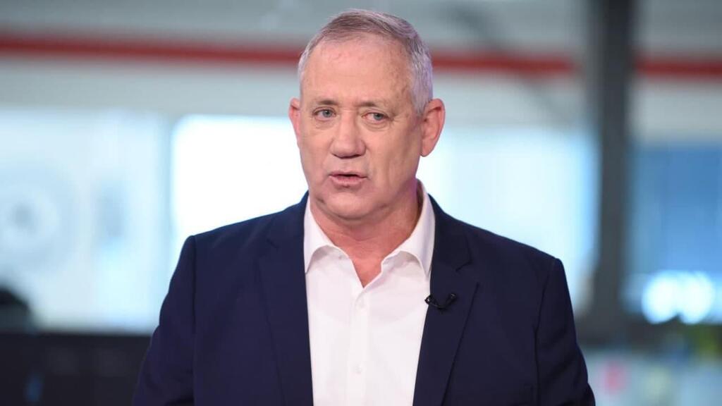 "תחילתו של איחוי הפצע". בני גנץ (צילום: קובי קואנקס) "תחילתו של איחוי הפצע". בני גנץ