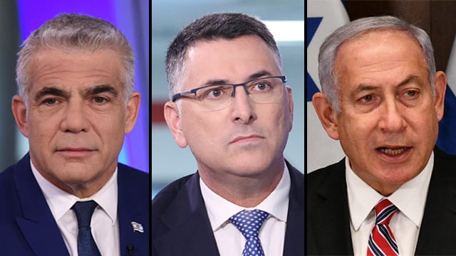 בנימין נתניהו גדעון סער יאיר לפיד