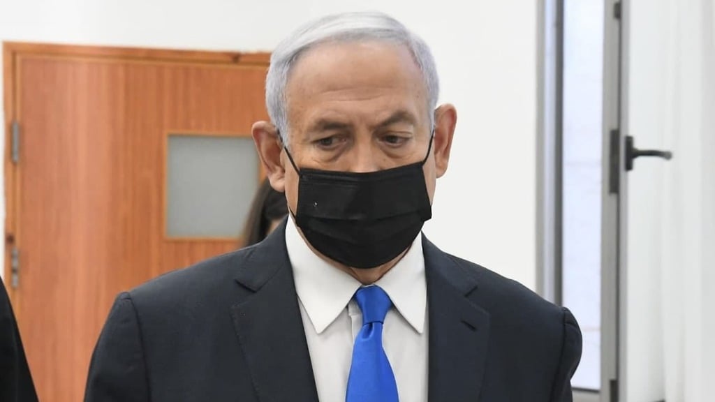 נתניהו בבית המשפט, היום (צילום: ראובן קסטרו) בנימין נתניהו