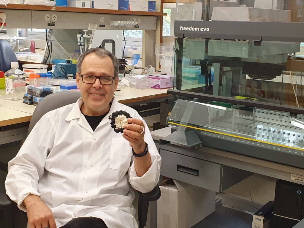 Professor Nir Friedman in his lab at the Hebrew University in Jerusalem 