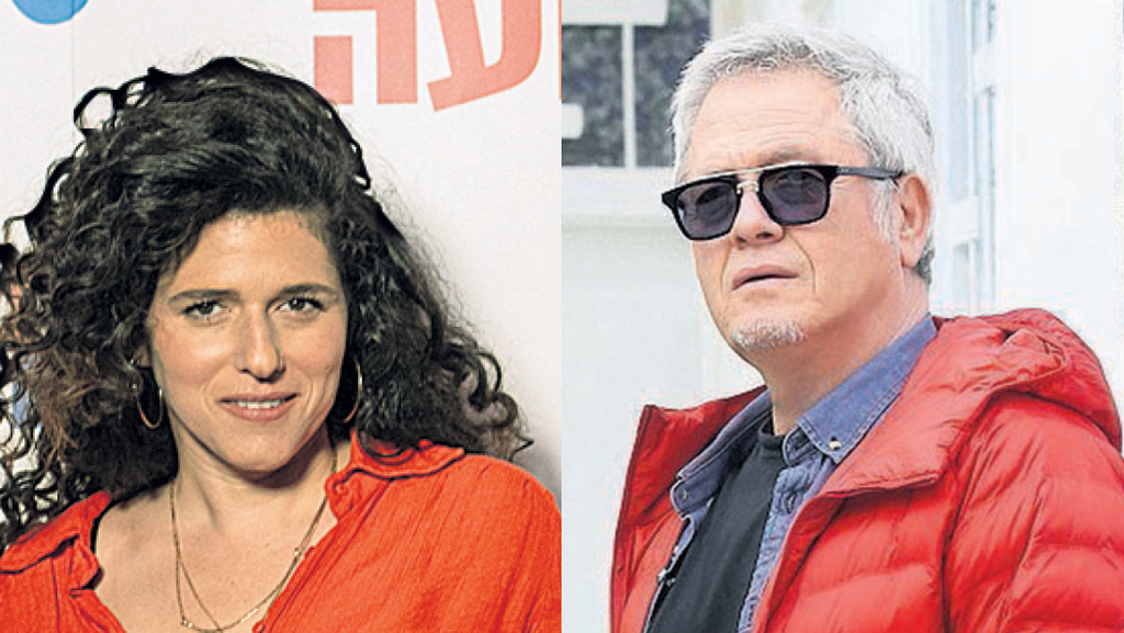 ישבו לשיחה. שלמה ארצי ונועה קולר |