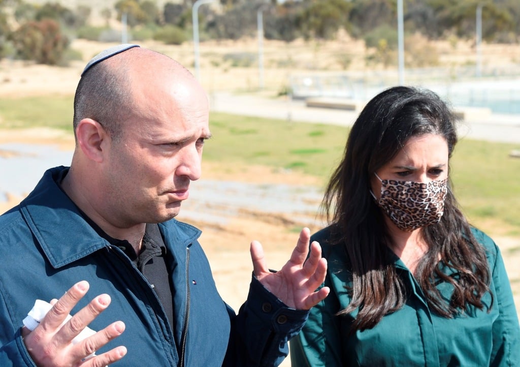 מפלגת ימינה בסיור בעומר לקראת הבחירות יחד עם אלון דוידי