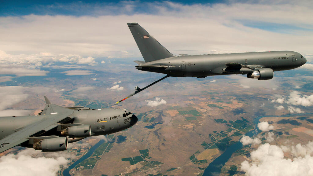 מטוס התדלוק KC-46 - קריטיים לתקיפה באיראן. ארה"ב סירבה להקדים את מסירתם לישראל (צילום: רויטרס) מטוס תדלוק KC-46