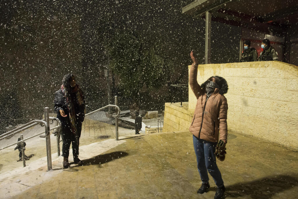 שלג בירושלים (צילום: gettyimages) שלג בירושלים