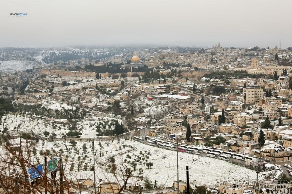 שלג בירושלים (צילום: ארנון בוסאני) שלג בירושלים