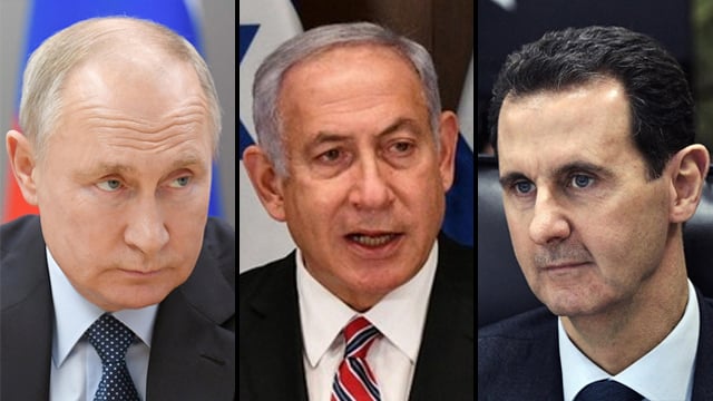 בשאר אל-אסד, בנימין נתניהו, ולדימיר פוטין